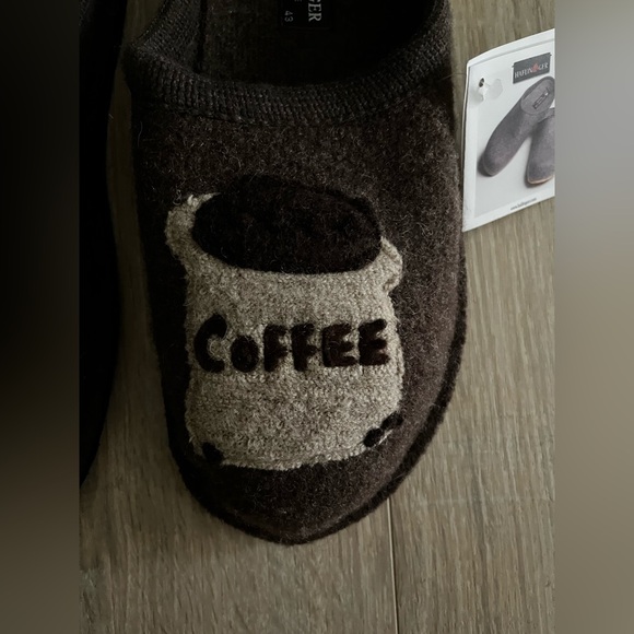 NWT Haflinger COFFEE Soft Sole Slipper - Size 43 (Men’s 10/Women’s 12) - Picture 3 of 8